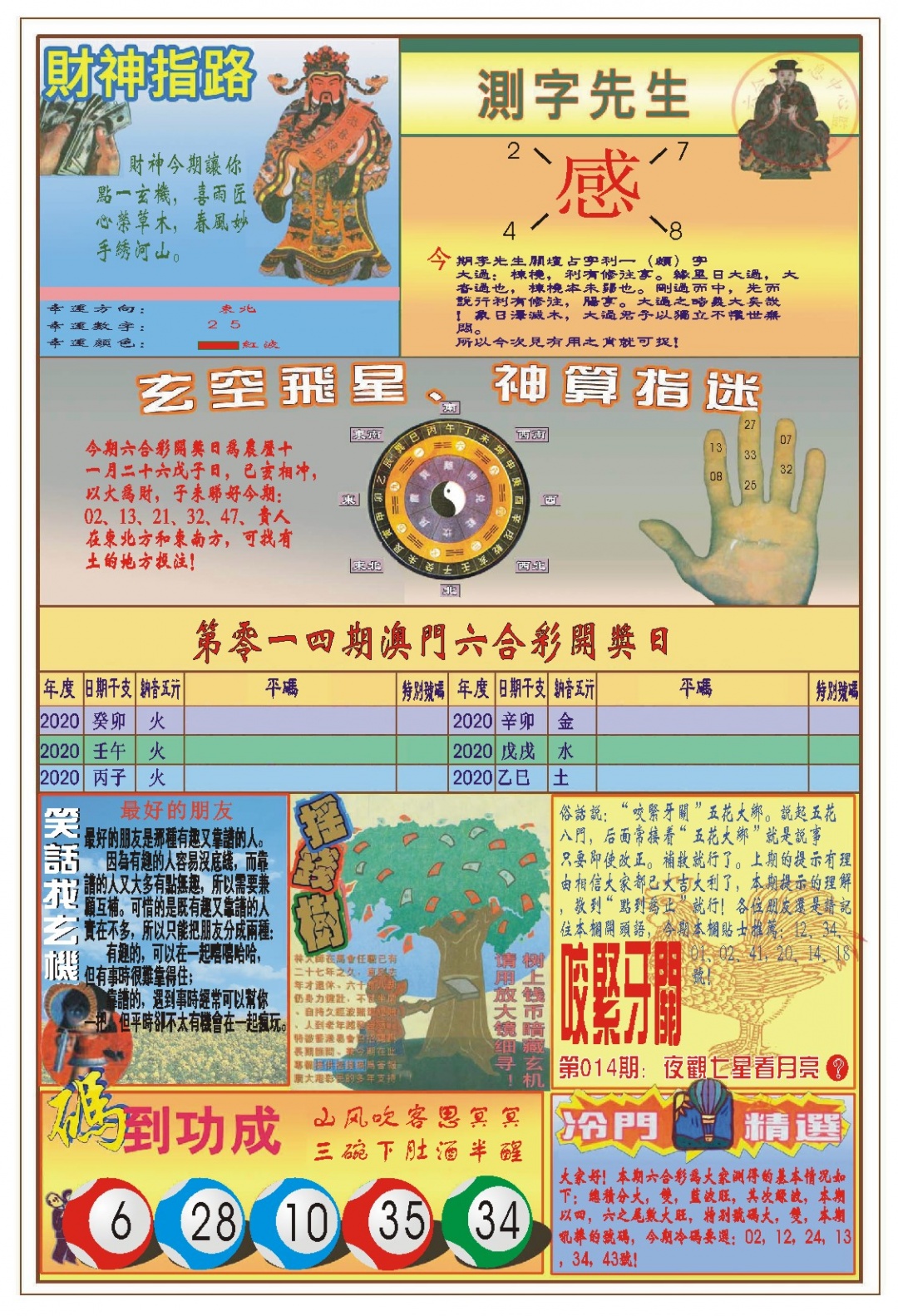 014期(新版)四柱预测B[图]