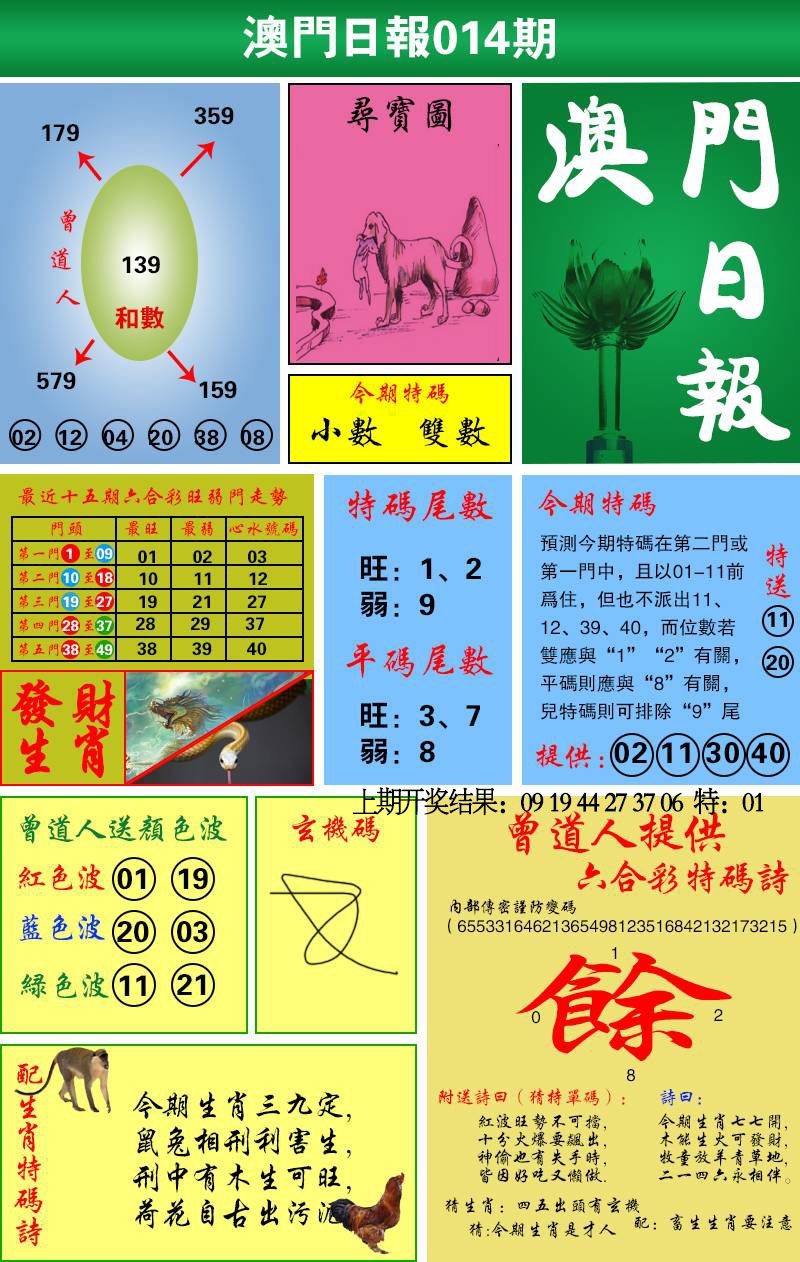 014期澳门日报[图]
