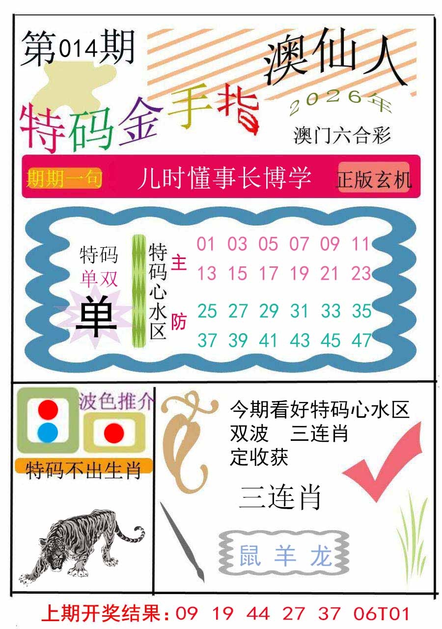 014期特码金手指[图]
