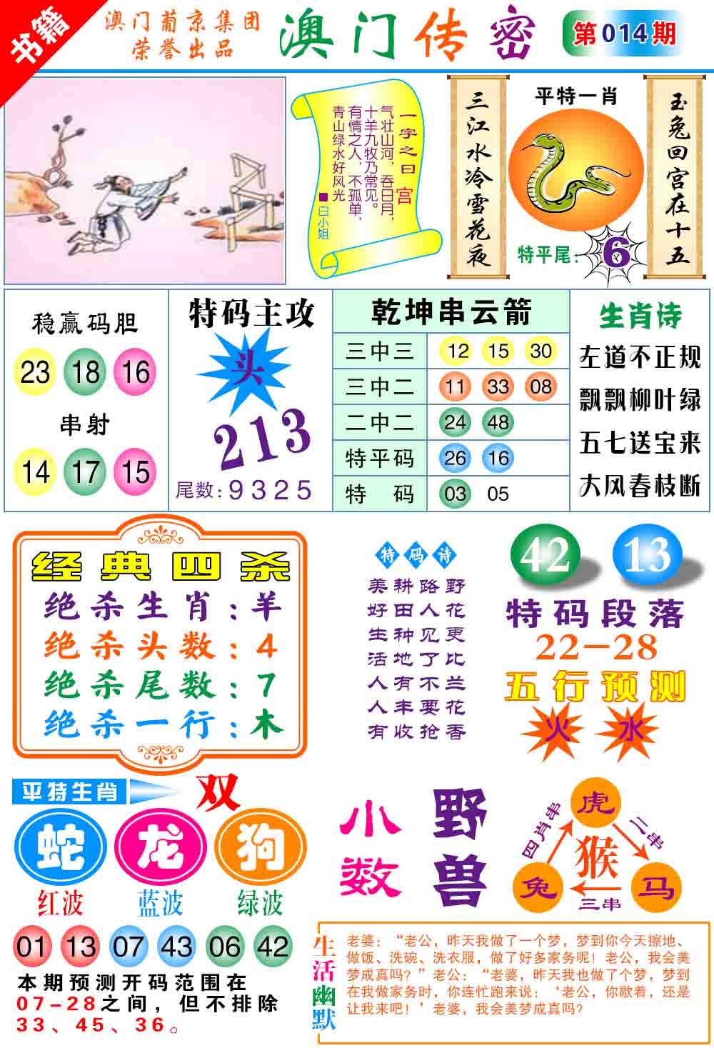 014期澳门传密心水[图]