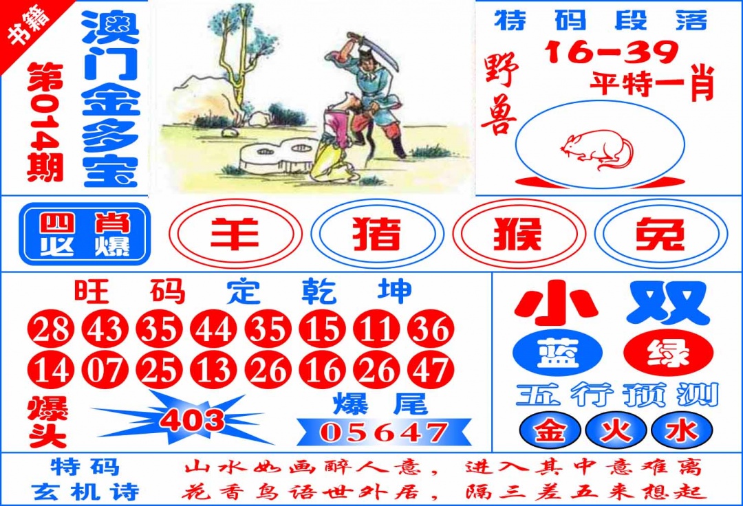 014期澳门金元宝[图]
