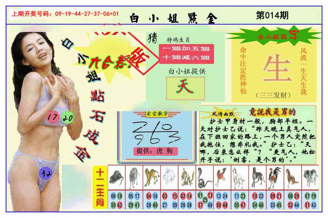 014期白小姐点金[图]