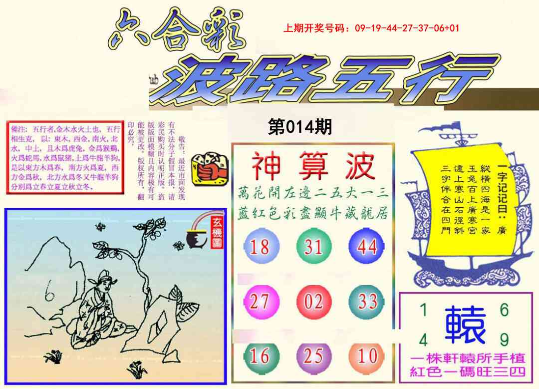 014期波路五行[图]