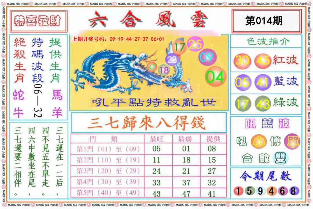 014期六合风云《另版》[图]